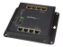 StarTech.com Industrial 8 Port Gigabit PoE Switch, 4 x PoE+ 30W, Power Over Ethernet, Hardened GbE Layer/L2 Managed Switch, Rugged High Power Gigabit Network Switch IP-30/-40C to +75C - Right-angle
