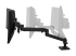 Ergotron LX Pro - Mounting kit (dual direct arm, 2 pivots, 2-piece desk clamp, attachment hardware, base, dual displays bow, extension, pole, pole collar) - Right-angle