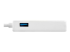 StarTech.com USB 3.0 to Gigabit Ethernet Adapter NIC w/ USB Port (White) - Front