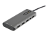 StarTech.com USB C Multiport Adapter, USB-C to HDMI or Mini DisplayPort 4K 60Hz, 100W Power Delivery Pass-Through, 4-Port 10Gbps USB Hub, USB Type-C Mini Dock, 12"/30cm Long Attached Cable - Close up