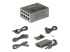 StarTech.com 4-Port Multi-Gigabit PoE++ Injector, 5/2.5G Ethernet (NBASE-T), PoE/PoE+/PoE++ (802.3af/802.3at/802.3bt), 160Watts Power Budget, Wall/DIN Rail Mountable - Right-angle